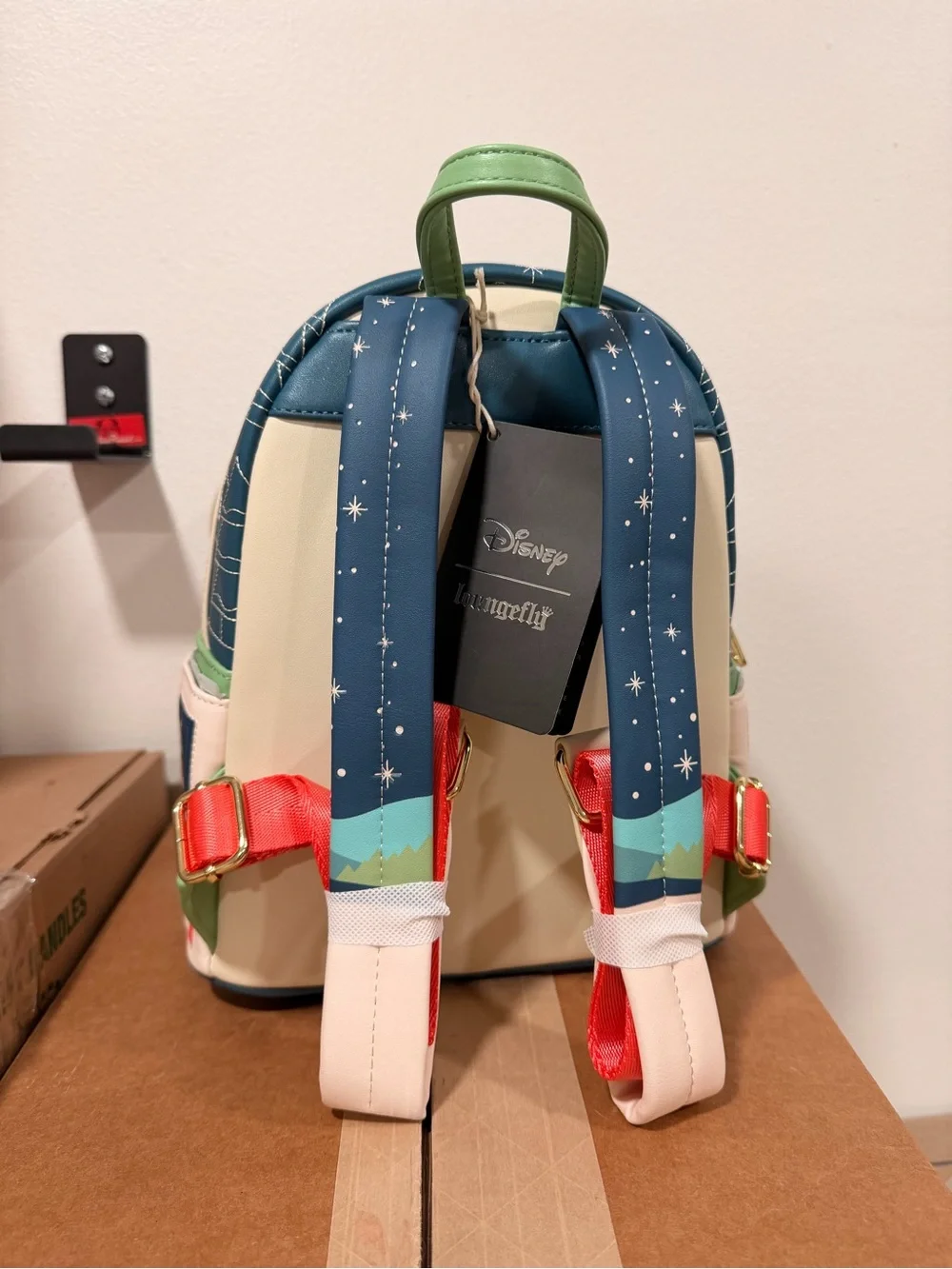 Loungefly Disney Mickey Mouse Holiday Mini Backpack - Blue & Cream